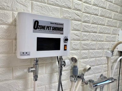 ねこべやサロンのナノバルブ・オゾンペットシャワー