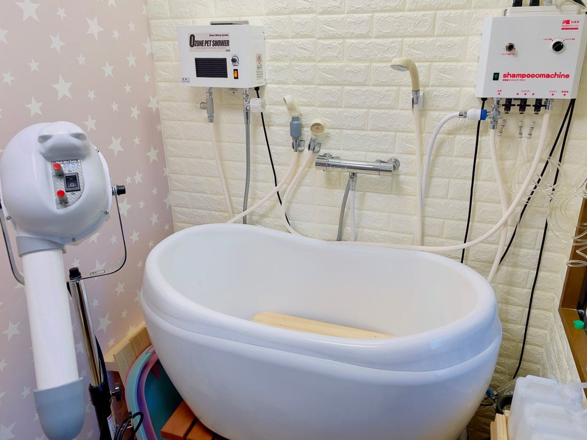 ねこべやサロンのトリミング室