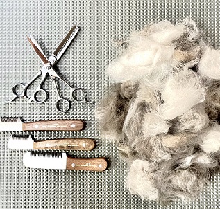 ねこべやサロンのレーキング説明図